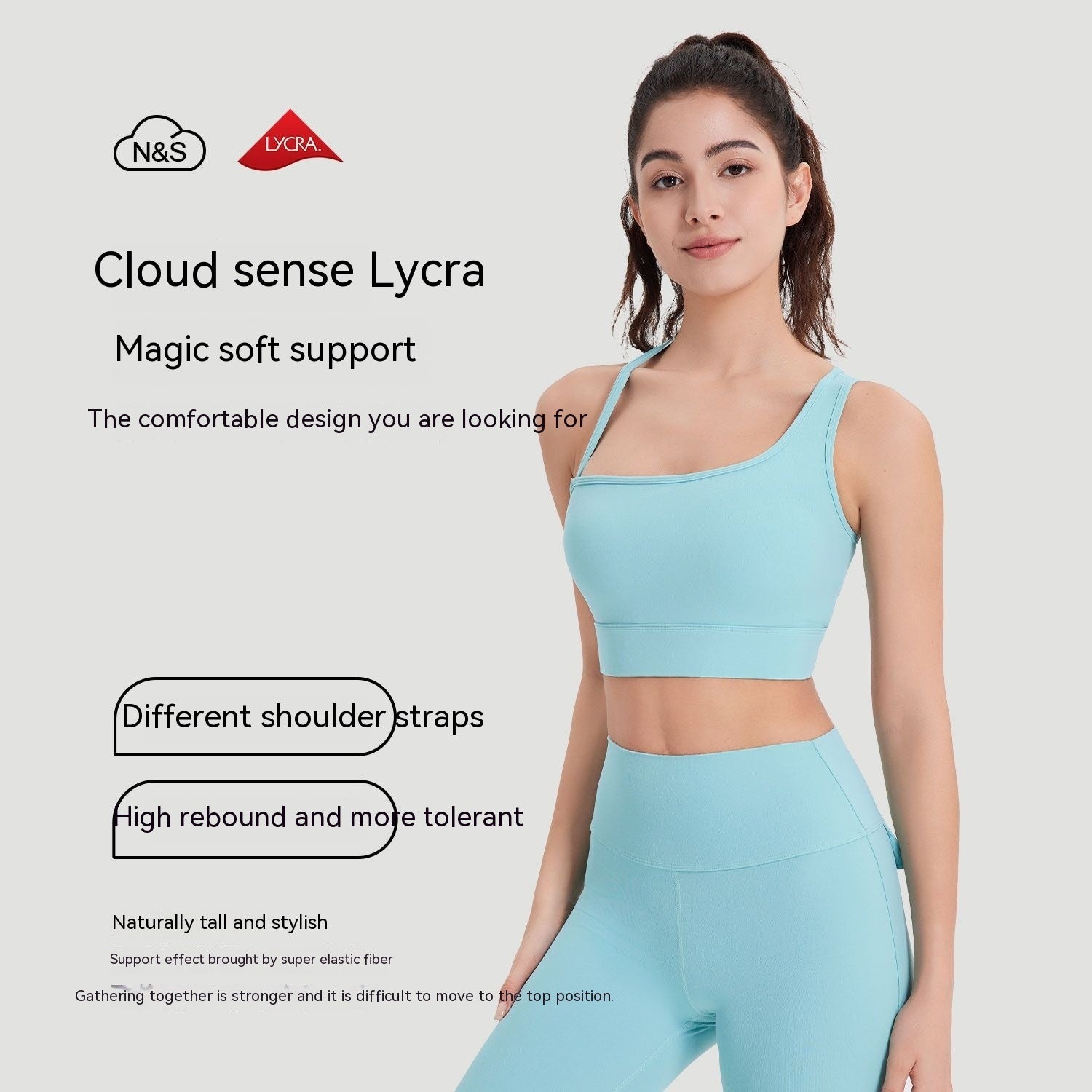 Lycra Sports Underwear Nude Feel Beauty Back Yoga Vest