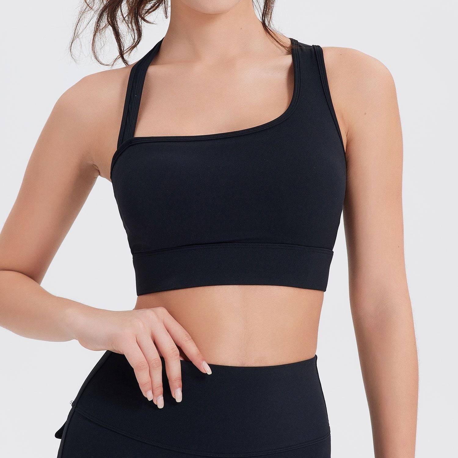 Lycra Sports Underwear Nude Feel Beauty Back Yoga Vest