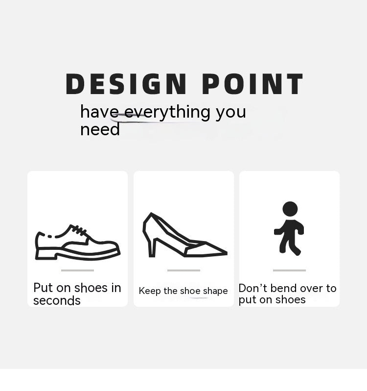 Household Lengthened Beech Magnetic Shoehorn