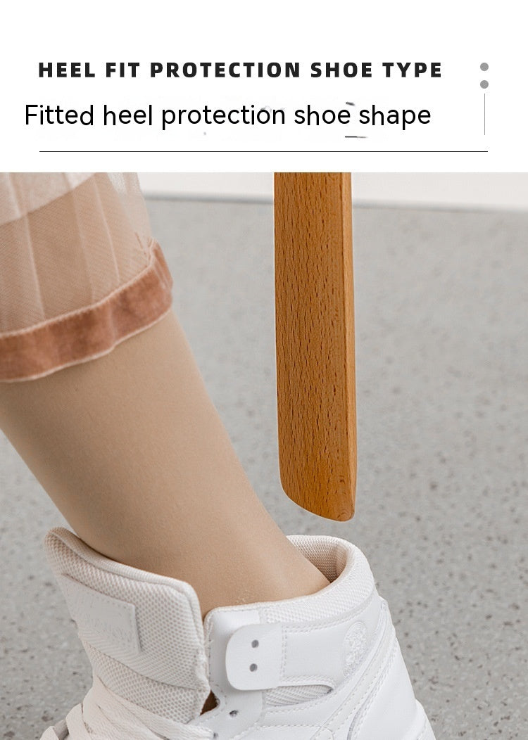 Household Lengthened Beech Magnetic Shoehorn