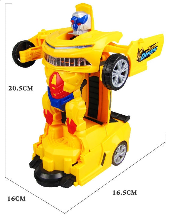 Car Deformation Robot Toy Light Music Automatic Deformation