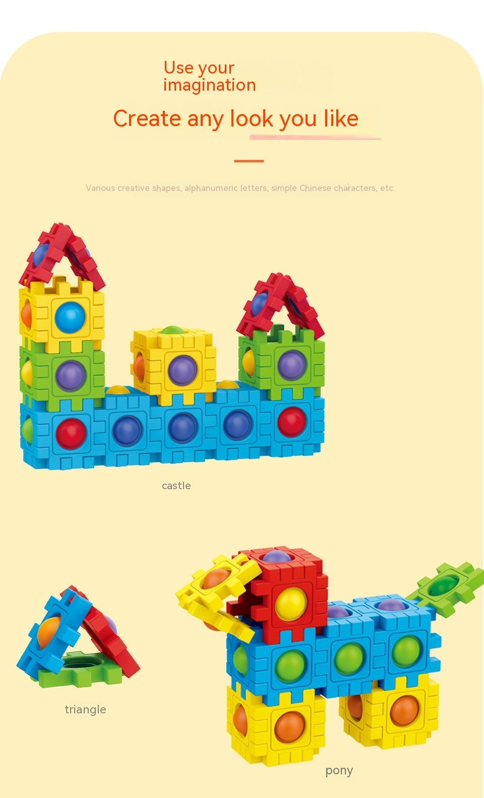 Assembling Building Blocks 3D Puzzle Model Press To Construct Children's Fun Interactive Educational Toys