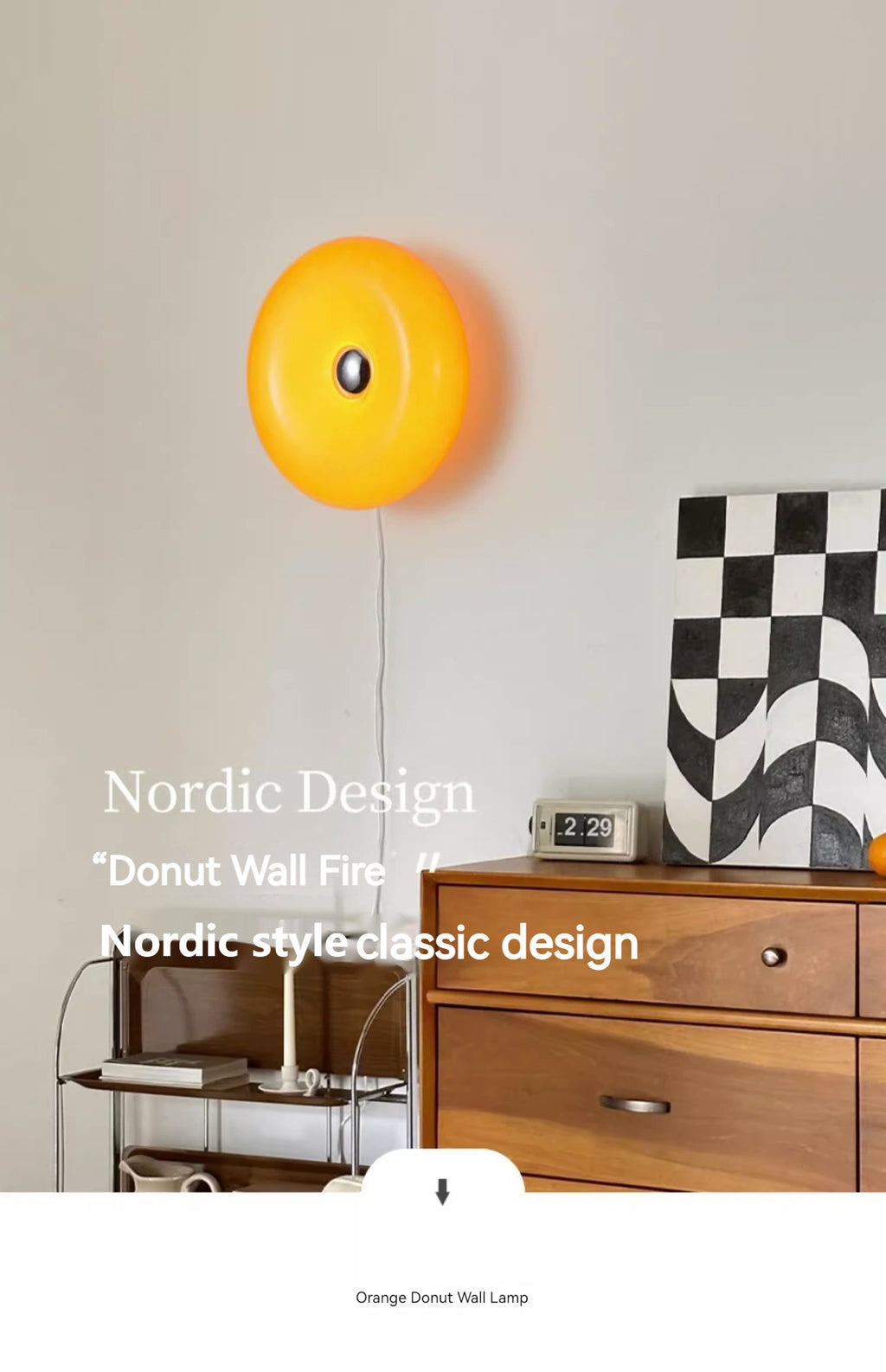 Donut Antique Bedroom Glass Decoration Ambience Light