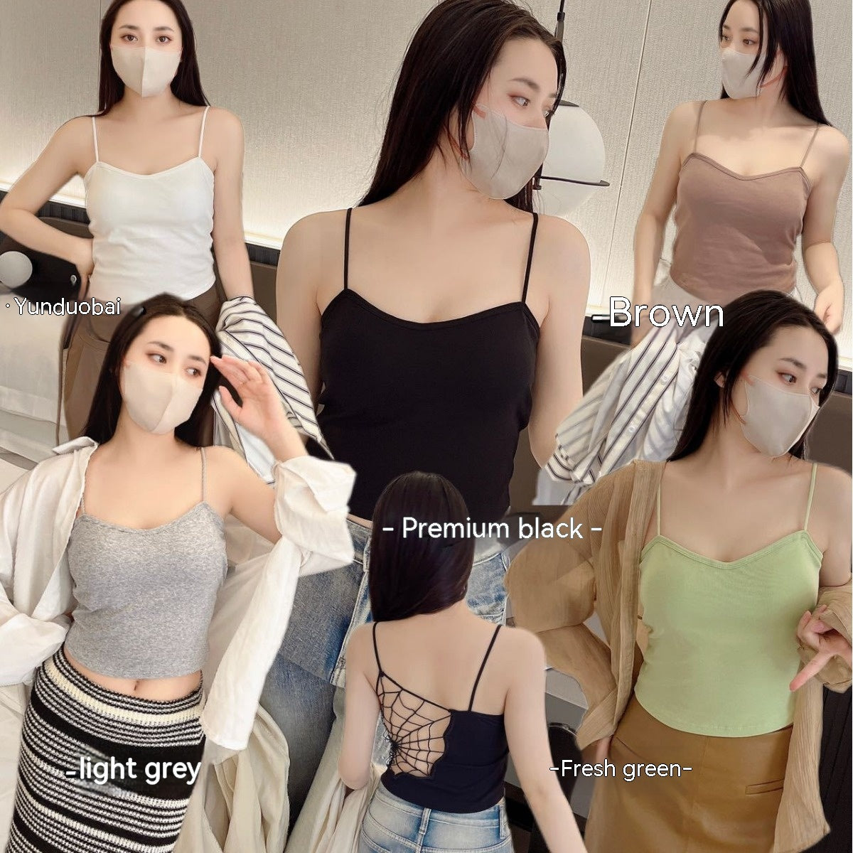 Spider Web Beauty Back Small With Braces And Breast Pad One-piece Vest