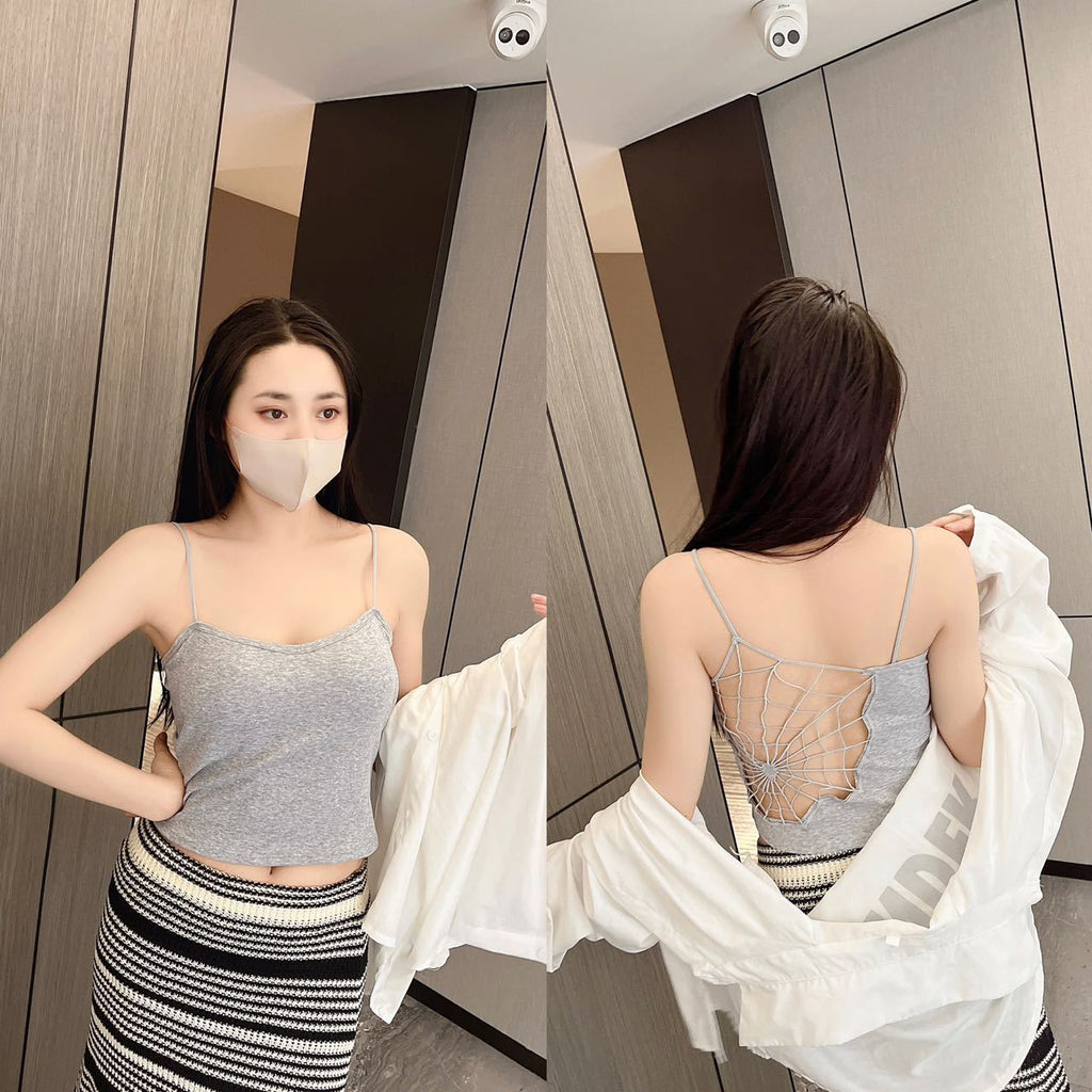 Spider Web Beauty Back Small With Braces And Breast Pad One-piece Vest
