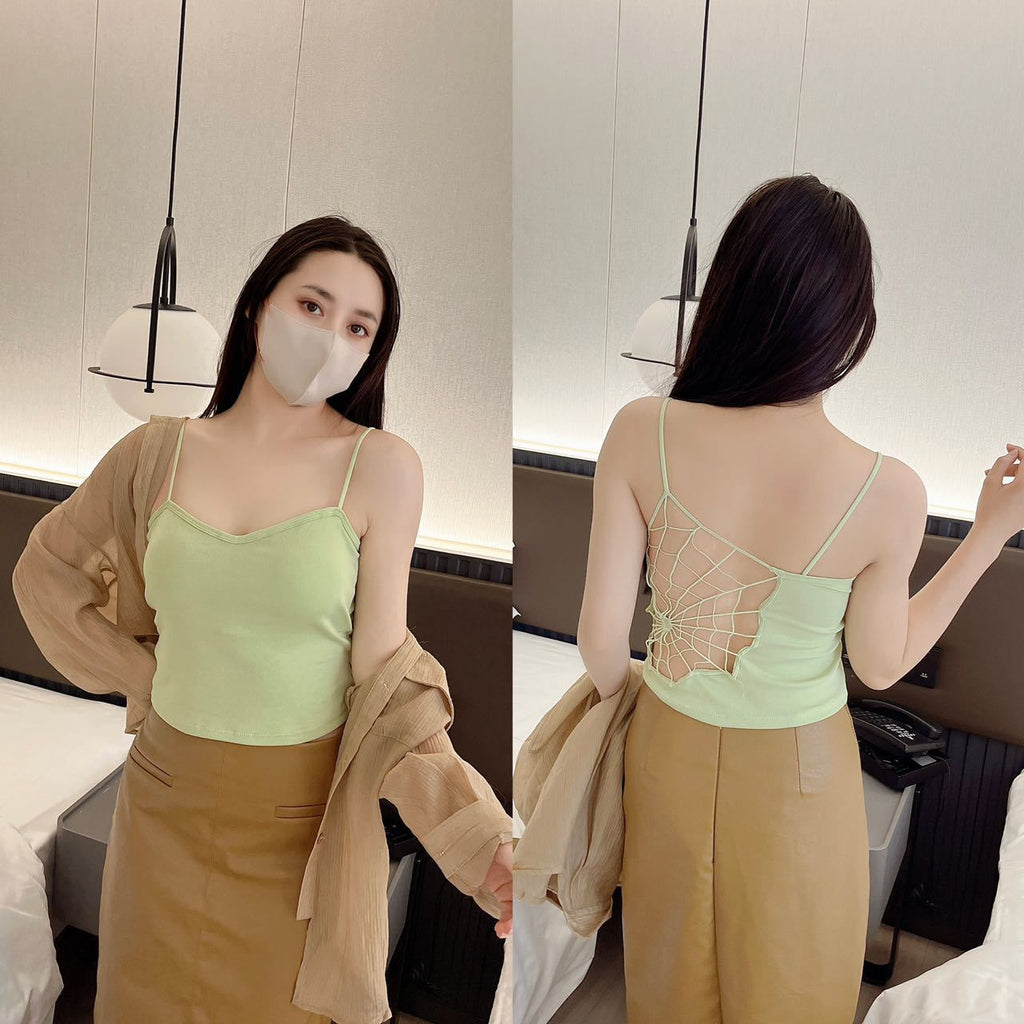 Spider Web Beauty Back Small With Braces And Breast Pad One-piece Vest