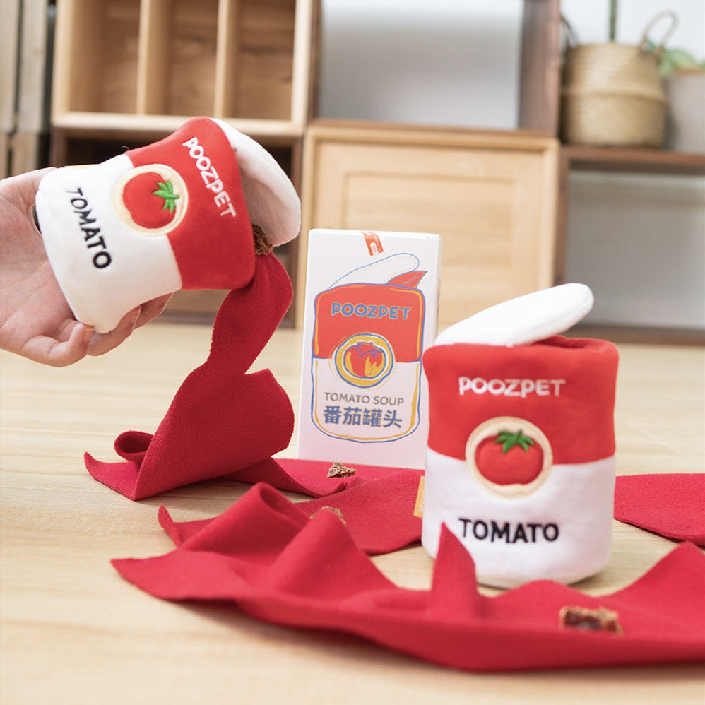 Canned Tomato Dog Educational Toy Sniffing Leaky Food Toy
