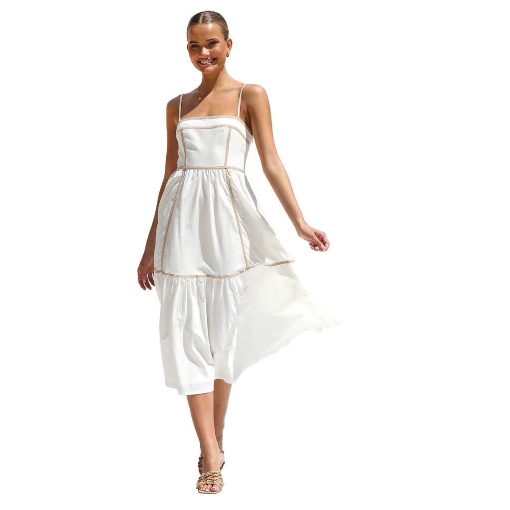 Sweet Mid-length Small Sling Dress