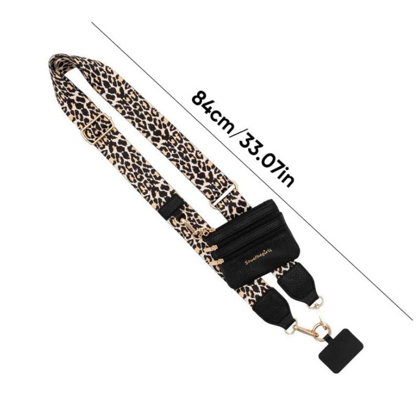 Mobile Phone Lanyard With Zipper Bag Cellphone Storage Bag