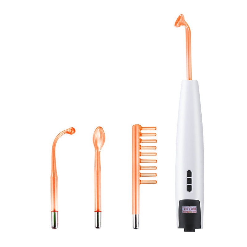 High frequency electrotherapy stick with display
