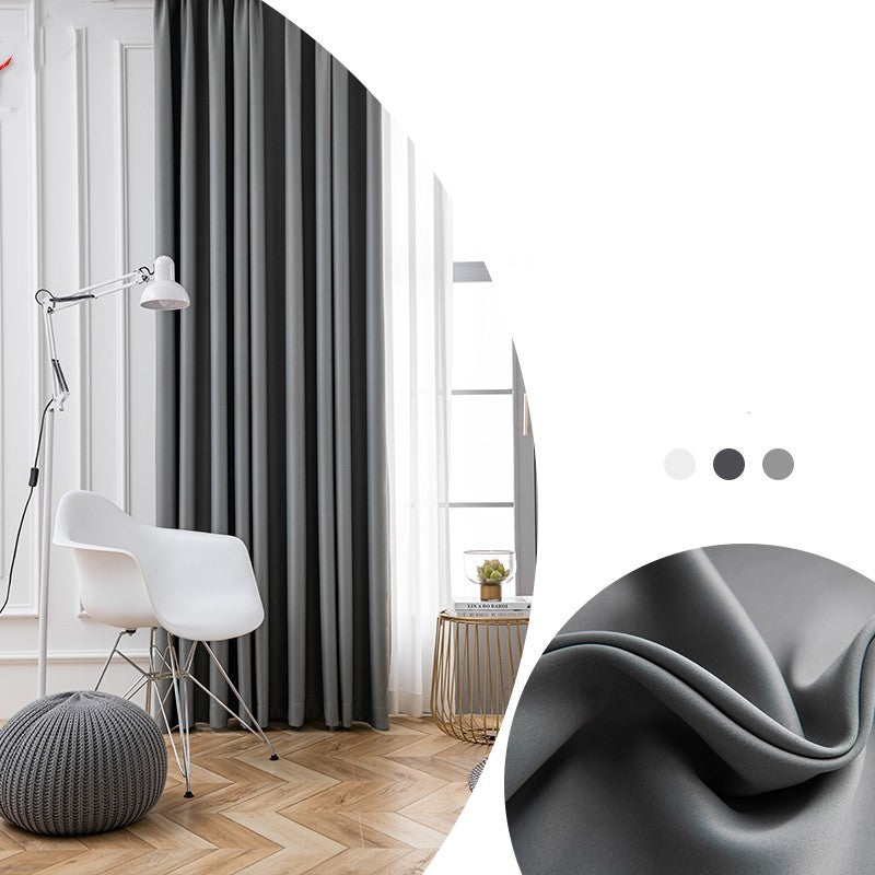 Full Shading Thickened Curtain Sunscreen Heat Insulation Anti UV Modern Simple