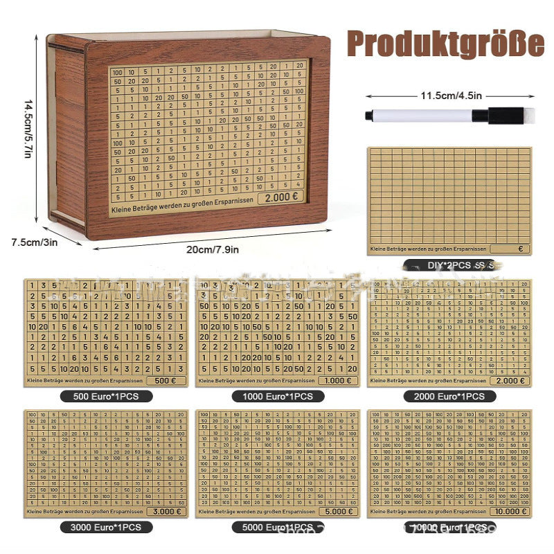 Home Quality Counter Target Coin Bank Children Gift Box Crafts