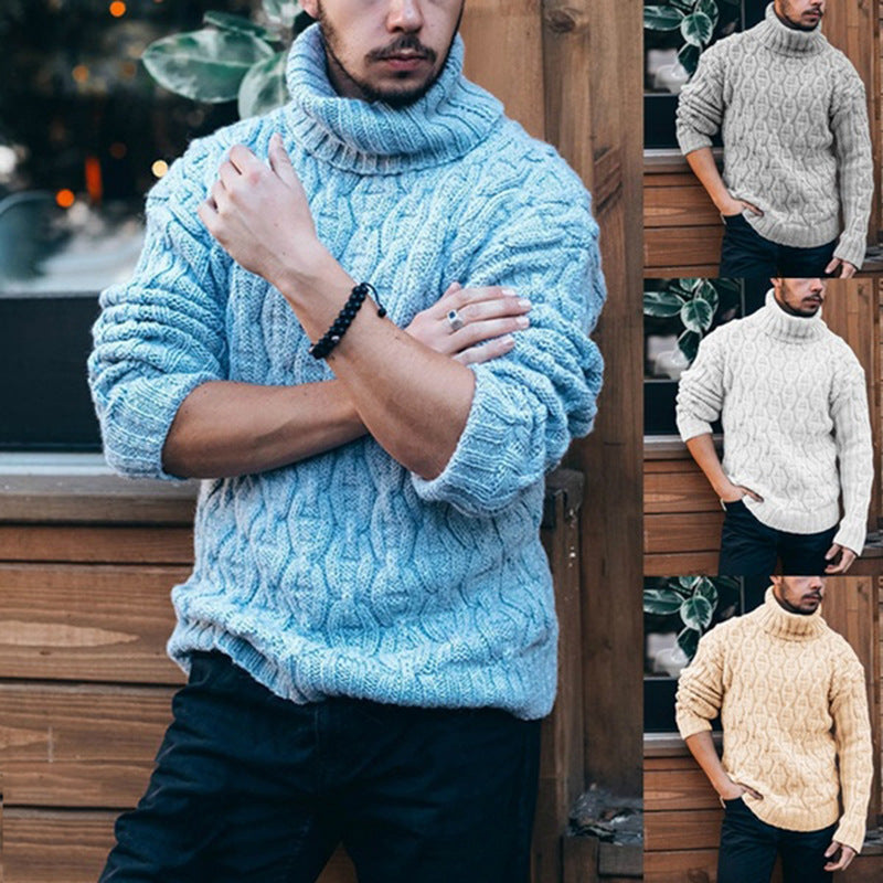 Diamond twisted knit sweater
