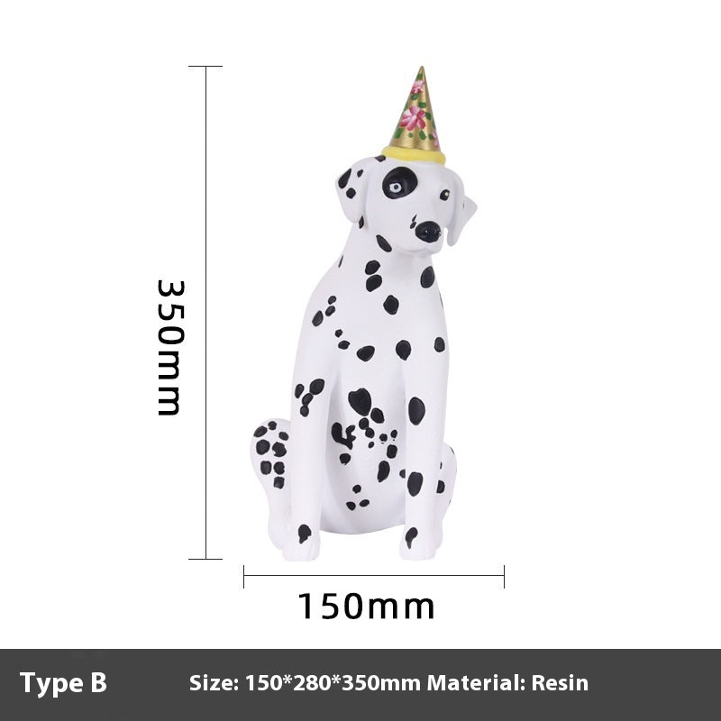 Modern Minimalist Creative Animal Cartoon Dog Decoration Art Sculpture Doll Model Room Children's Room Soft Decoration