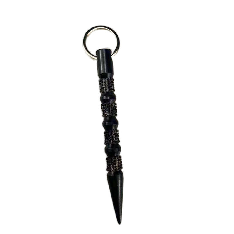 Metal Portable Self-defense Stick Keychain Pendant