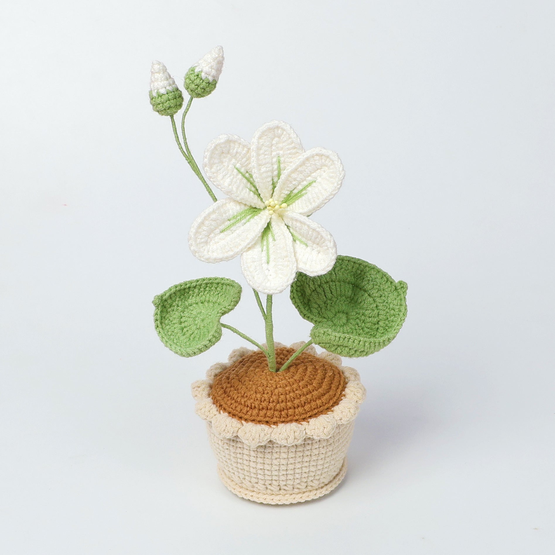 Finished Handmade Wool Woven Home Decoration Tulip Potted Plant