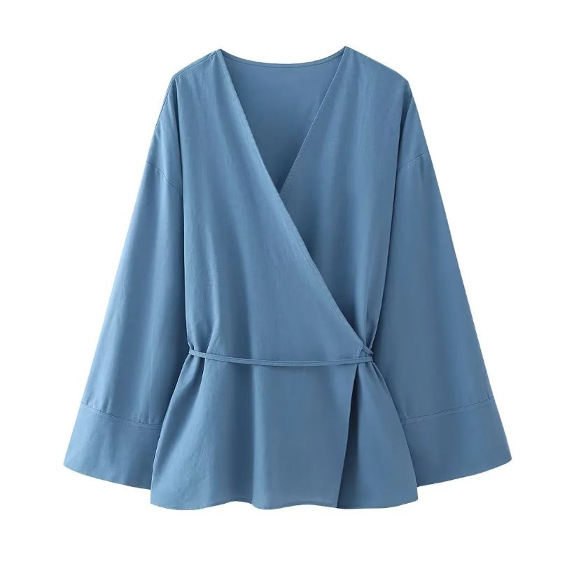 Casual Loose Tied Pajamas Trousers Suit