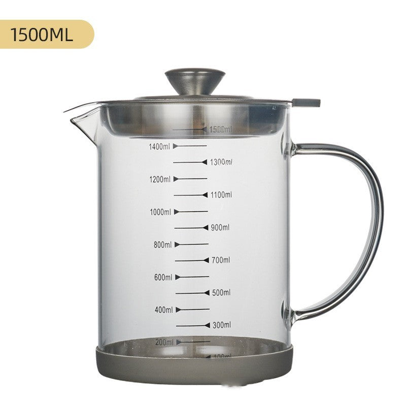 Household Borosilicate Glass Pot Large Capacity Oiler
