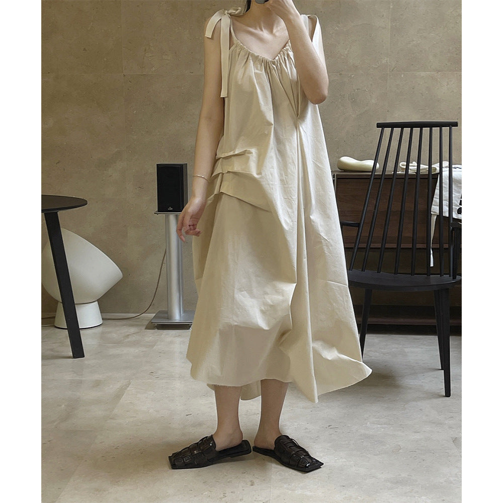 Women's Irregular Design Adjustable Lace Up Dress