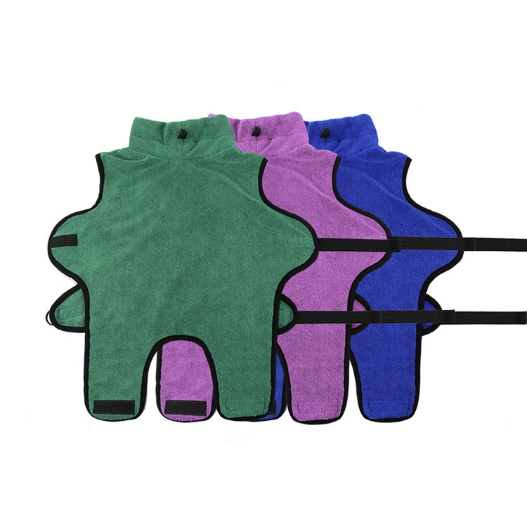 Microfiber Large And Small Dog Cleaning Bathrobe