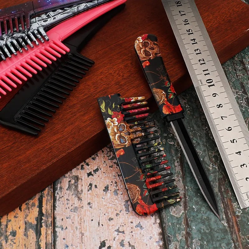 Household Stainless Steel Two-in-one Multi-functional Comb-shaped Fruit Knife