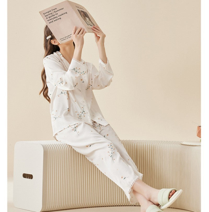 Ice Silk Pajamas Women's Suit