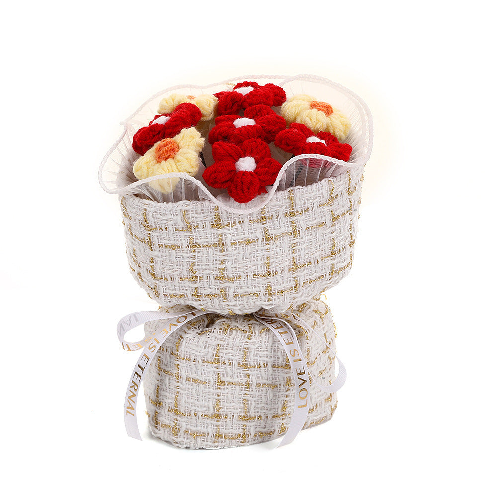 Creative 7 Knitted Wool Simulation Bouquet