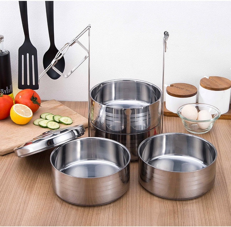 Multi-layer stainless steel lunch box