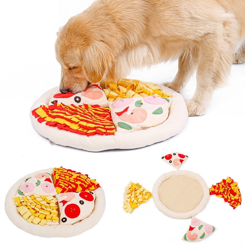 Pizza pet sniffing pad