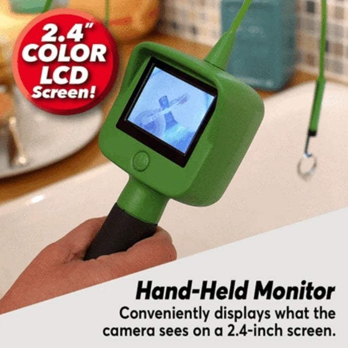 Endoscope Camera 2.4 Inch LCD Screen 1.2M Gooseneck Cable In