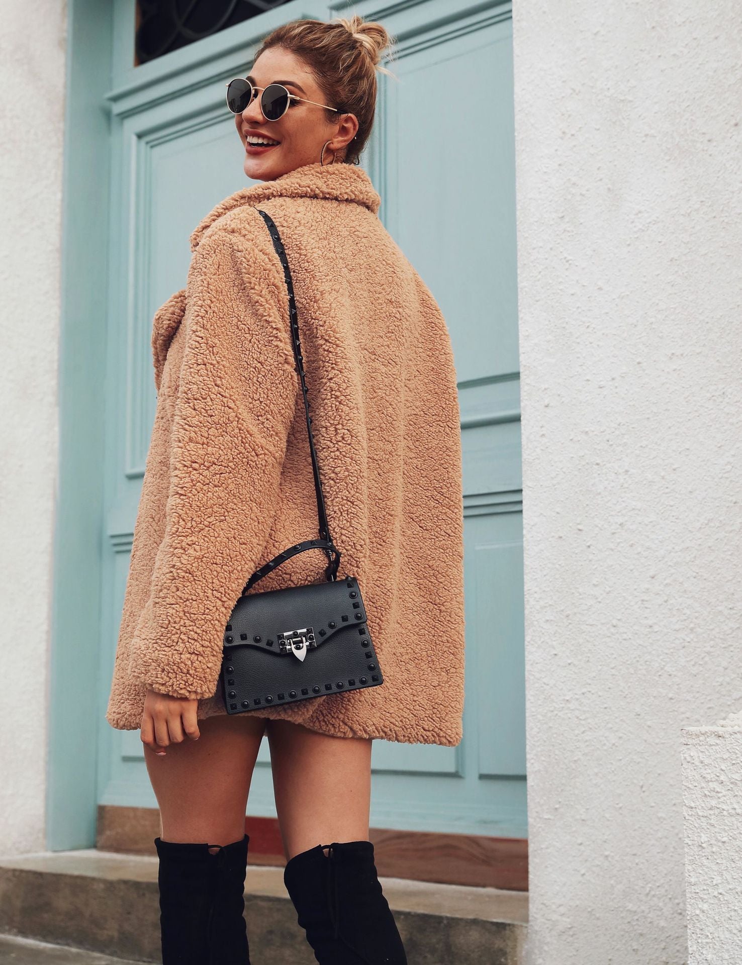 Suit collar long sleeve blouse jacket