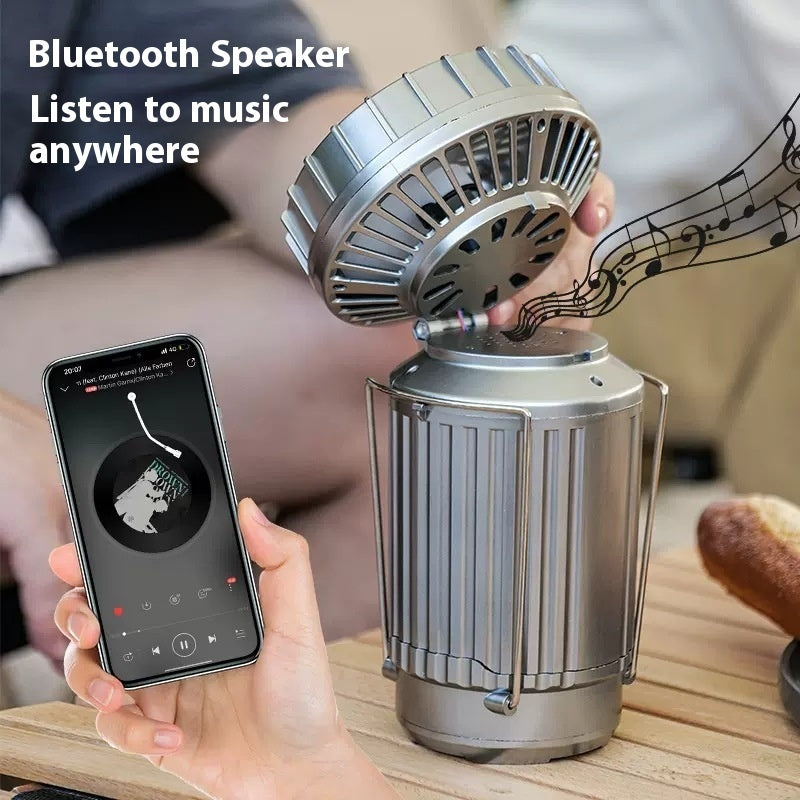 Solar Electric Fan Camping Lamp Portable