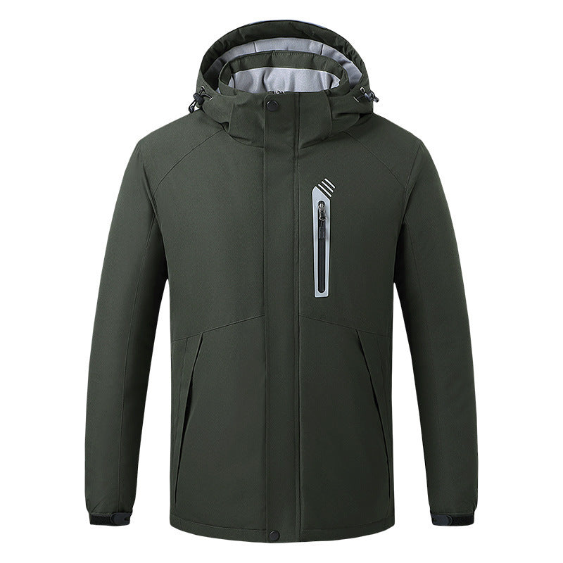 USB charging heating outdoor ski coat