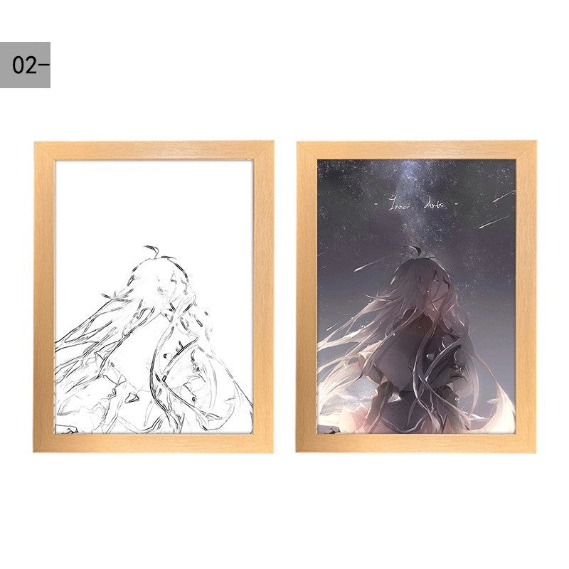 Starry Sky Beautiful Dream Simple Ins Creative Light Painting