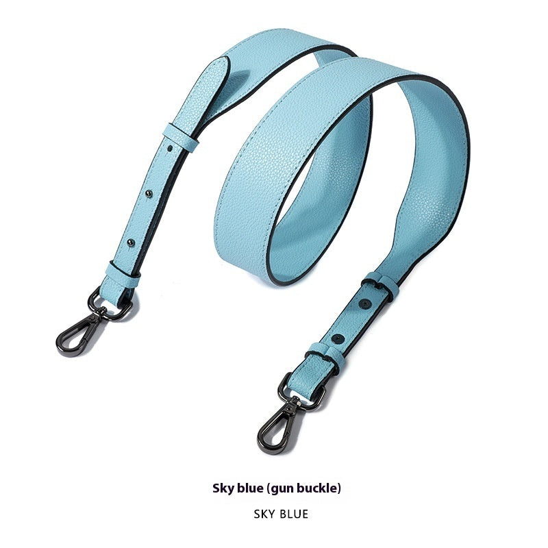 Cowhide Milled Double-sided Wide Shoulder Strap All-match Adjustable