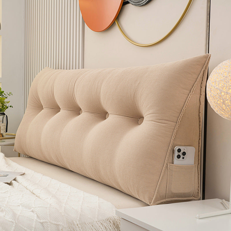 Triangle Head Cushion Double Back Soft Bag Pillow Can Be Disassembled And Washed In Bed