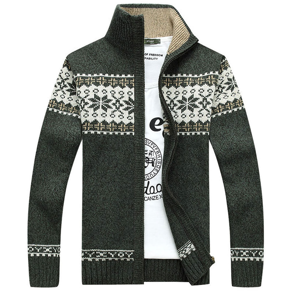 Men's Fashion Personality Casual Jacket Knitted Cardigan