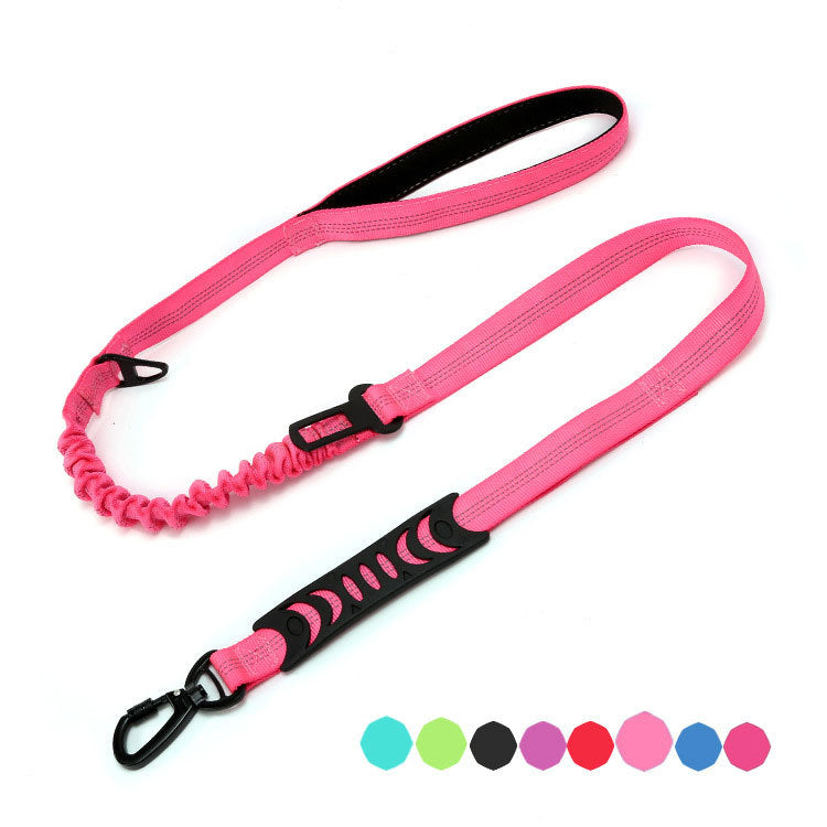 Going Out Explosion-proof Rush Dog Leash Elastic Reflection