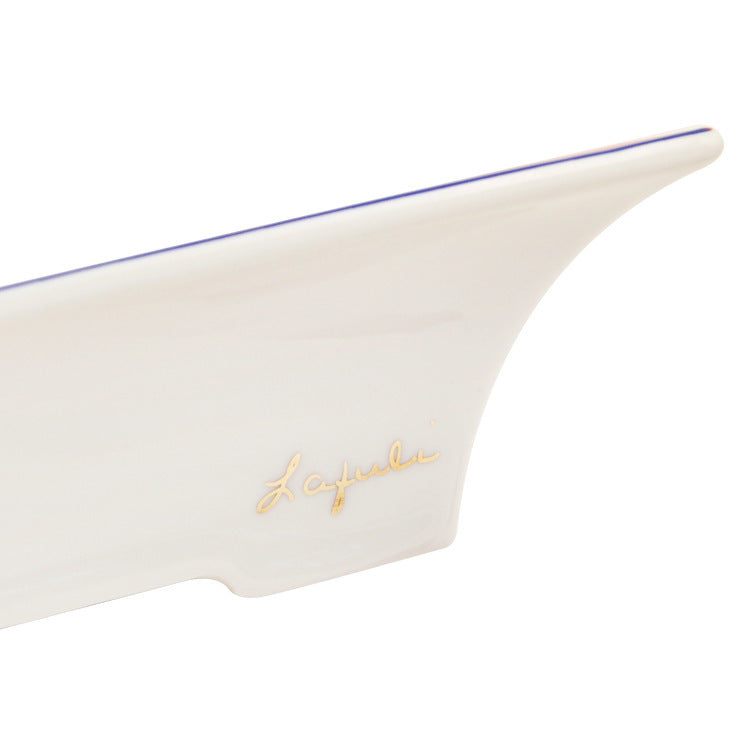 Fashion Creative Large Capacity Square Painted Ceramic Cigar Ashtray