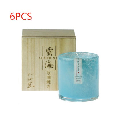 Jing Yun hand-made glass wine glass