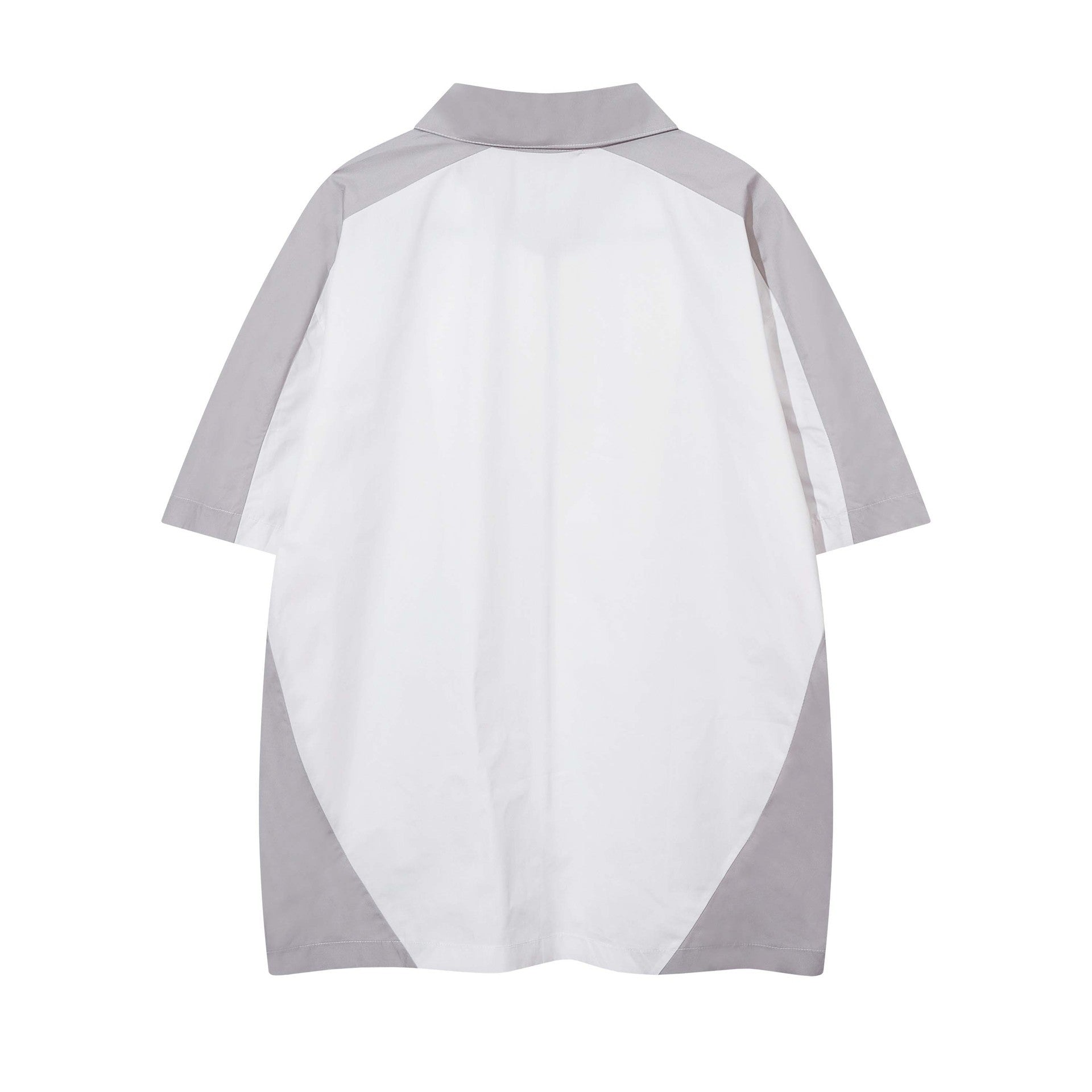 High Street Matching Letters Printing Lapel Short Sleeve Shirt