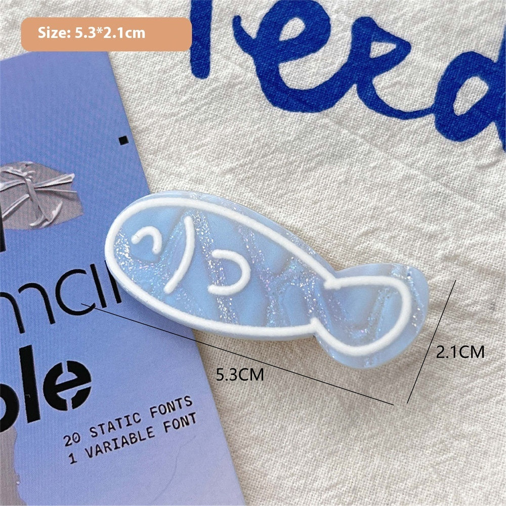 Cute Cartoon Ocean Series Barrettes Girly Heart