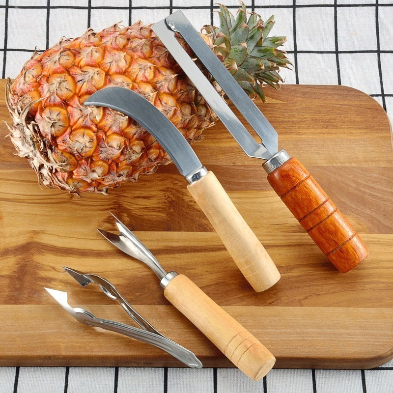Pineapple Knife Suit Household Stainless Steel Four-piece Set
