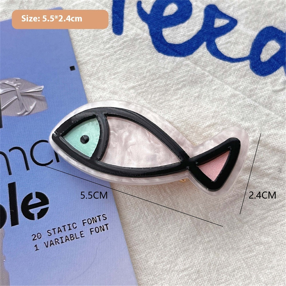 Cute Cartoon Ocean Series Barrettes Girly Heart