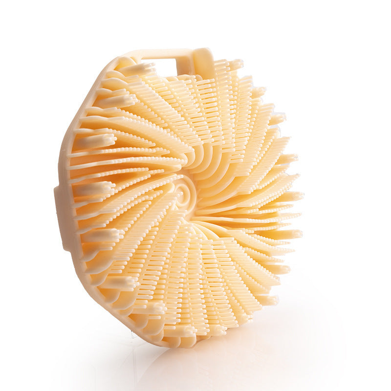 New Polygon Silicone Brush Portable Massage Shower