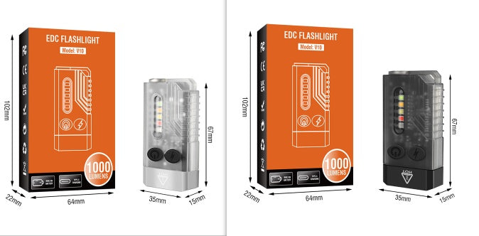 Mini Torch Sound And Light Warning Security Defense