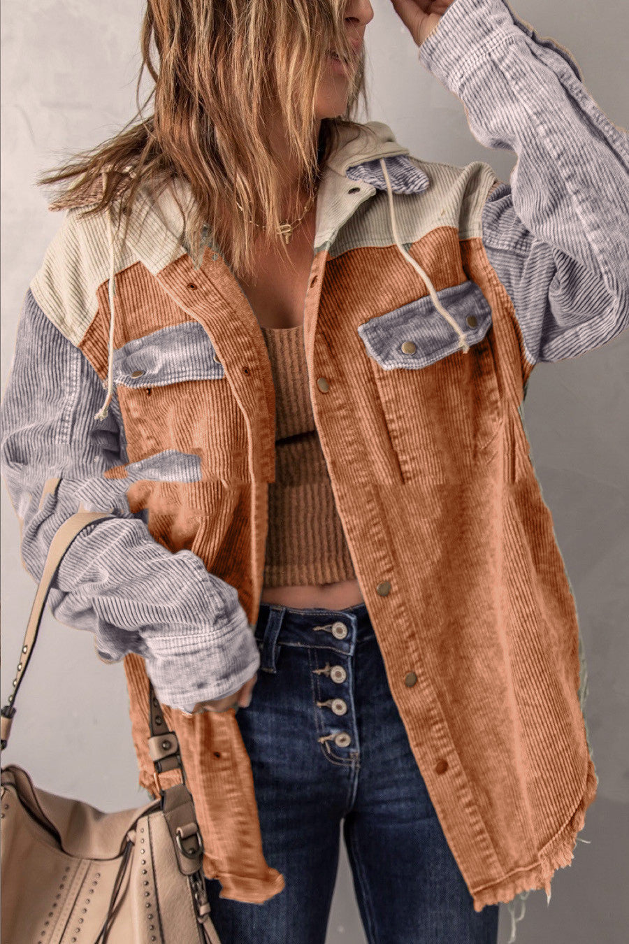 Coat Cotton Made Old Style Double Pockets