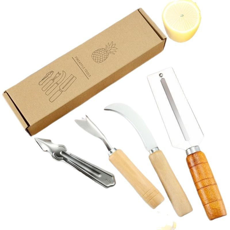 Pineapple Knife Suit Household Stainless Steel Four-piece Set