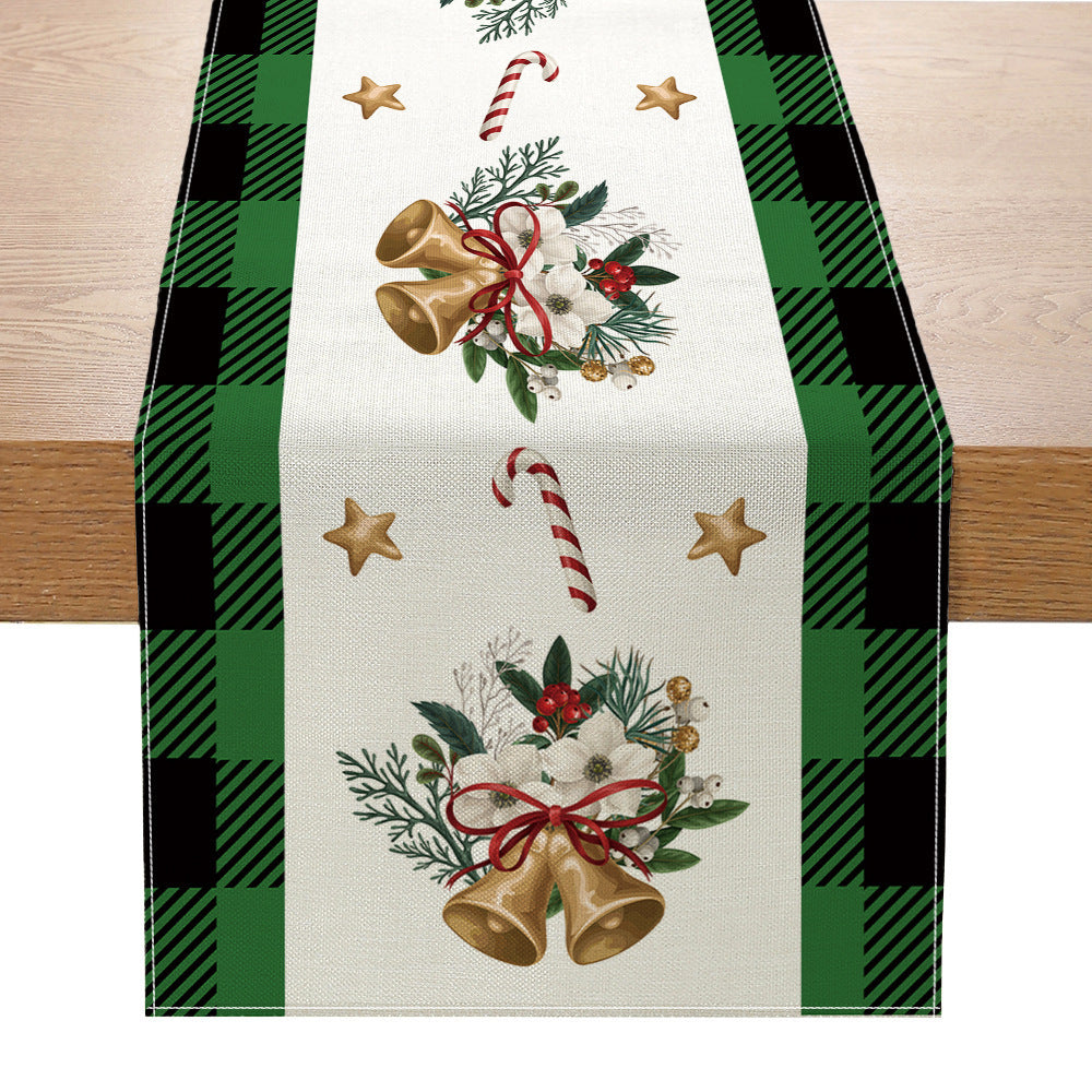 Christmas Snowman Santa Claus Creative Tablecloth
