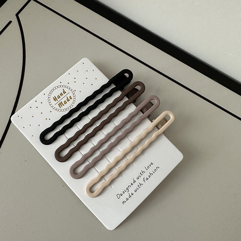 Coffee Color Series Barrettes Combination Retro Temperament